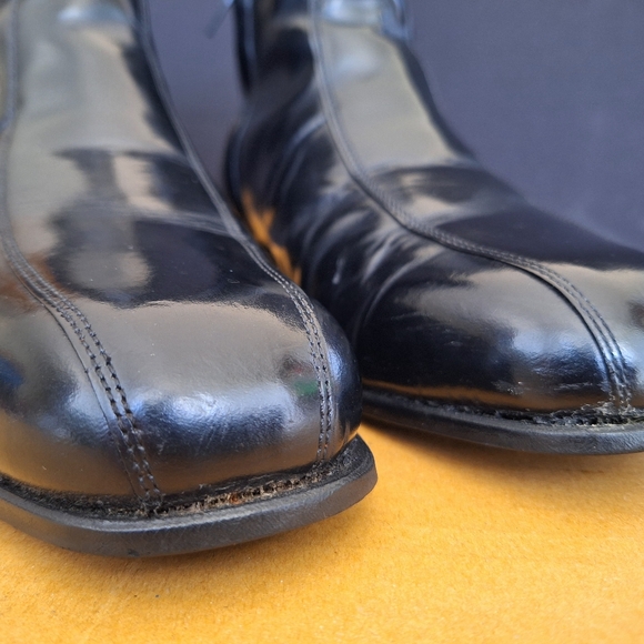 Iron Age Woman Steel Toe Size 7  Classic Black Leather Side Zip Work Boots - Picture 13 of 15